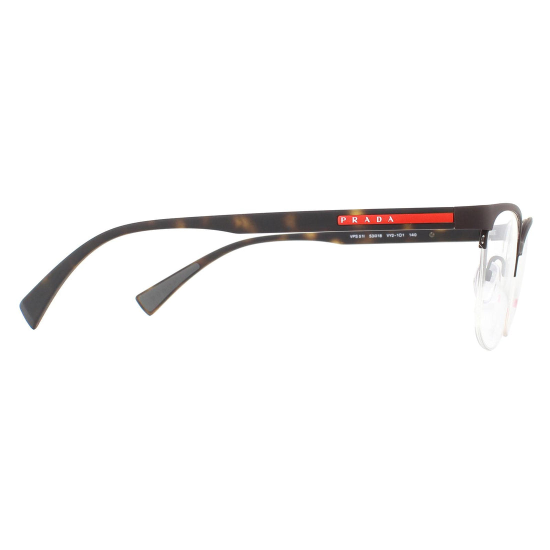 Prada Sport Glasses Frames PS51IV VY21O1 Brown Rubber Men
