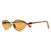 Miu Miu Sunglasses MU 56ZS 5AK40D Gold Light Orange Silver Mirror