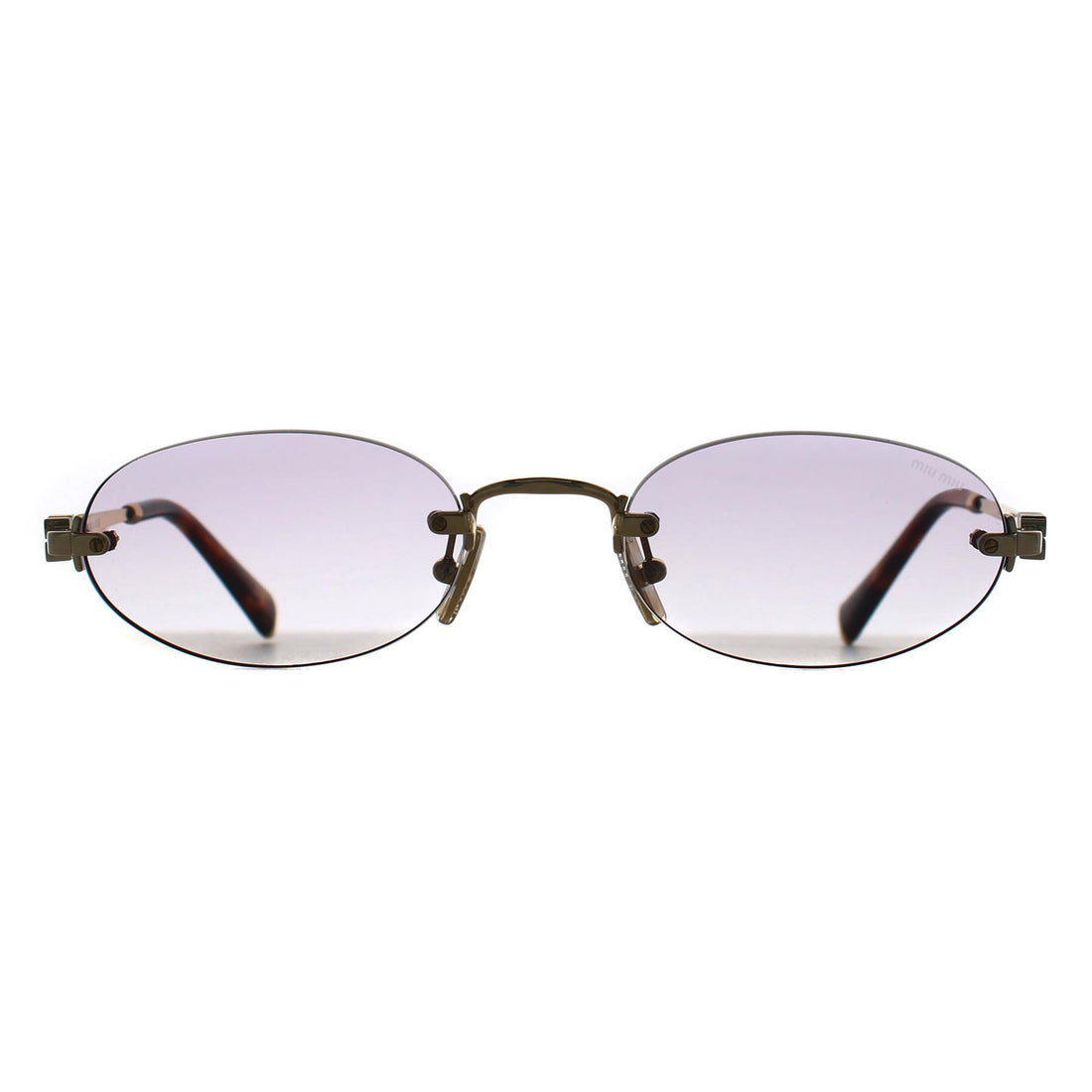 Miu Miu Sunglasses MUA54S 5AK04O Gold Clear Gradient Dark Grey