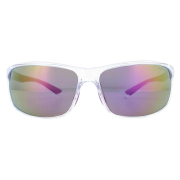 Polaroid Sport Sunglasses PLD 7036/S 141/AI Crystal and Lilac Grey Pink Mirror Polarized