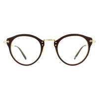 Oliver Peoples OP-505 OV5184 Glasses Frames Washed Dark Brown 18k Gold Plated
