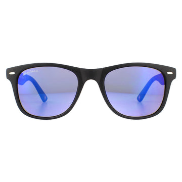 Montana Sunglasses MS10 Matte Black Rubbertouch Revo Blue
