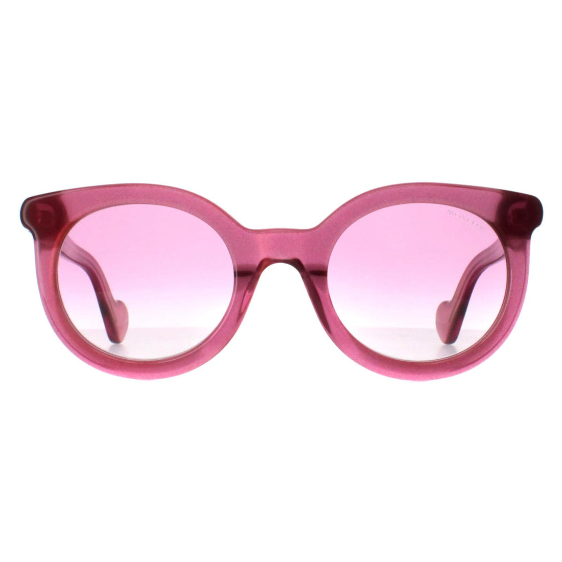 Moncler Sunglasses ML0015 75Z Shiny Transparent Fuxia Pink Gradient