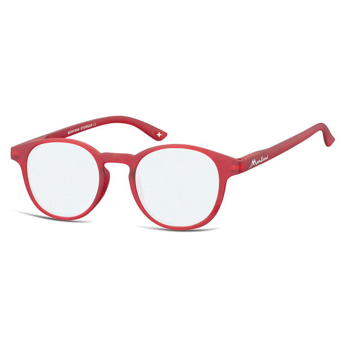 Montana Reading Glasses BLF52 B 0.00 Red Men Women Blue Light Blocking