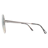 Tom Ford Sunglasses Simone 0571 14W Silver Green Yellow Gradient