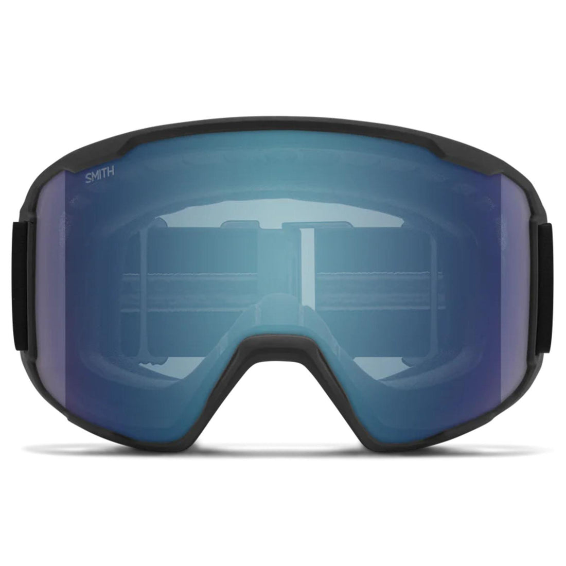 Smith Ski Goggles Preview 0JX 4B Black ChromaPop Everyday Blue Mirror