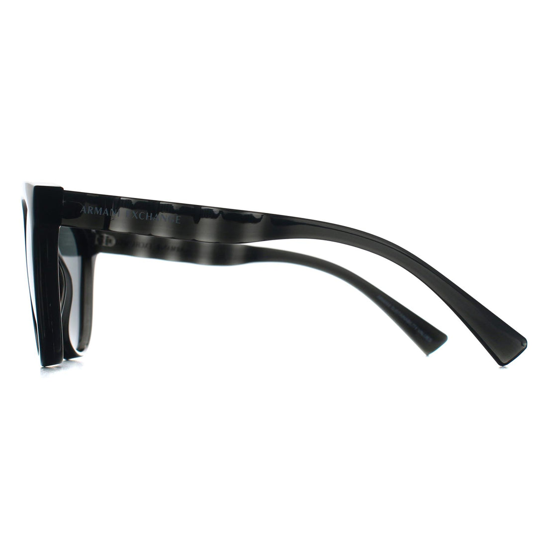 Armani Exchange Sunglasses AX4148SU 835687 Shiny Transparent Grey Dark Grey