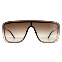 Saint Laurent Sunglasses SL 364 MASK 006 Gold Brown Gradient