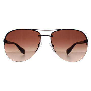 Prada Sport Sunglasses 56MS 5AV6S1 Brown Brown Gradient 65mm