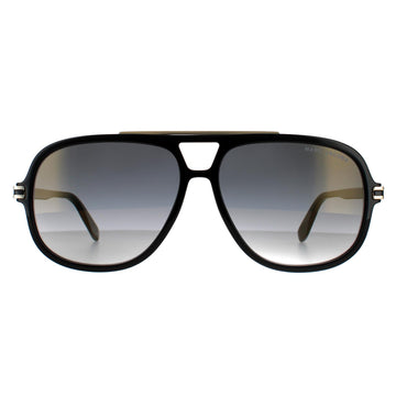 Marc Jacobs Sunglasses MARC 468/S 807 FQ Black Gold Grey Gradient Mirror