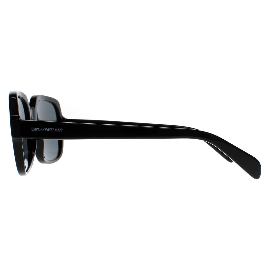 Emporio Armani Sunglasses EA4195 501787 Shiny Black Dark Grey