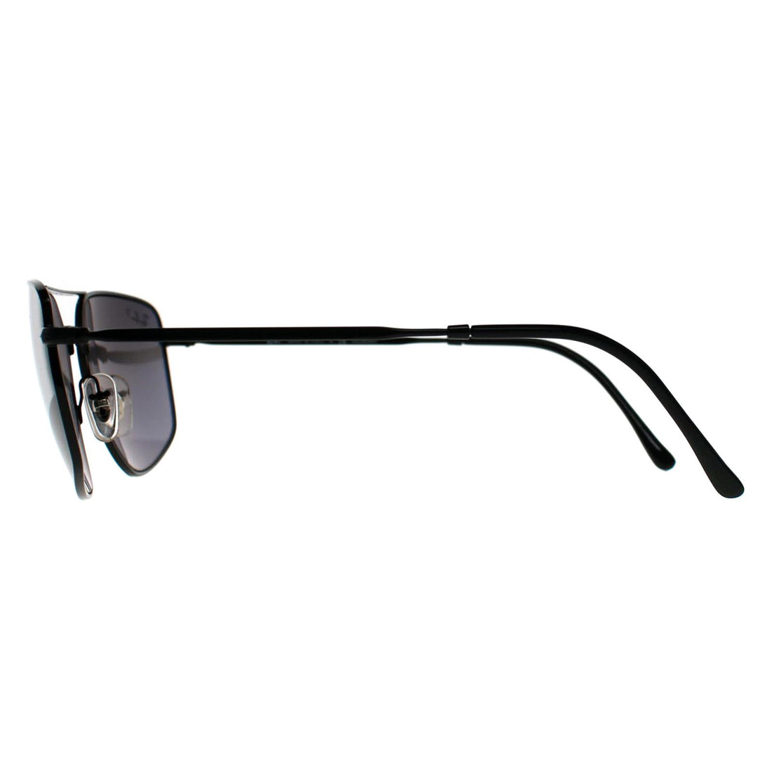 Ray-Ban Sunglasses RB3666 002/K3 Polished Black Silver Polarized