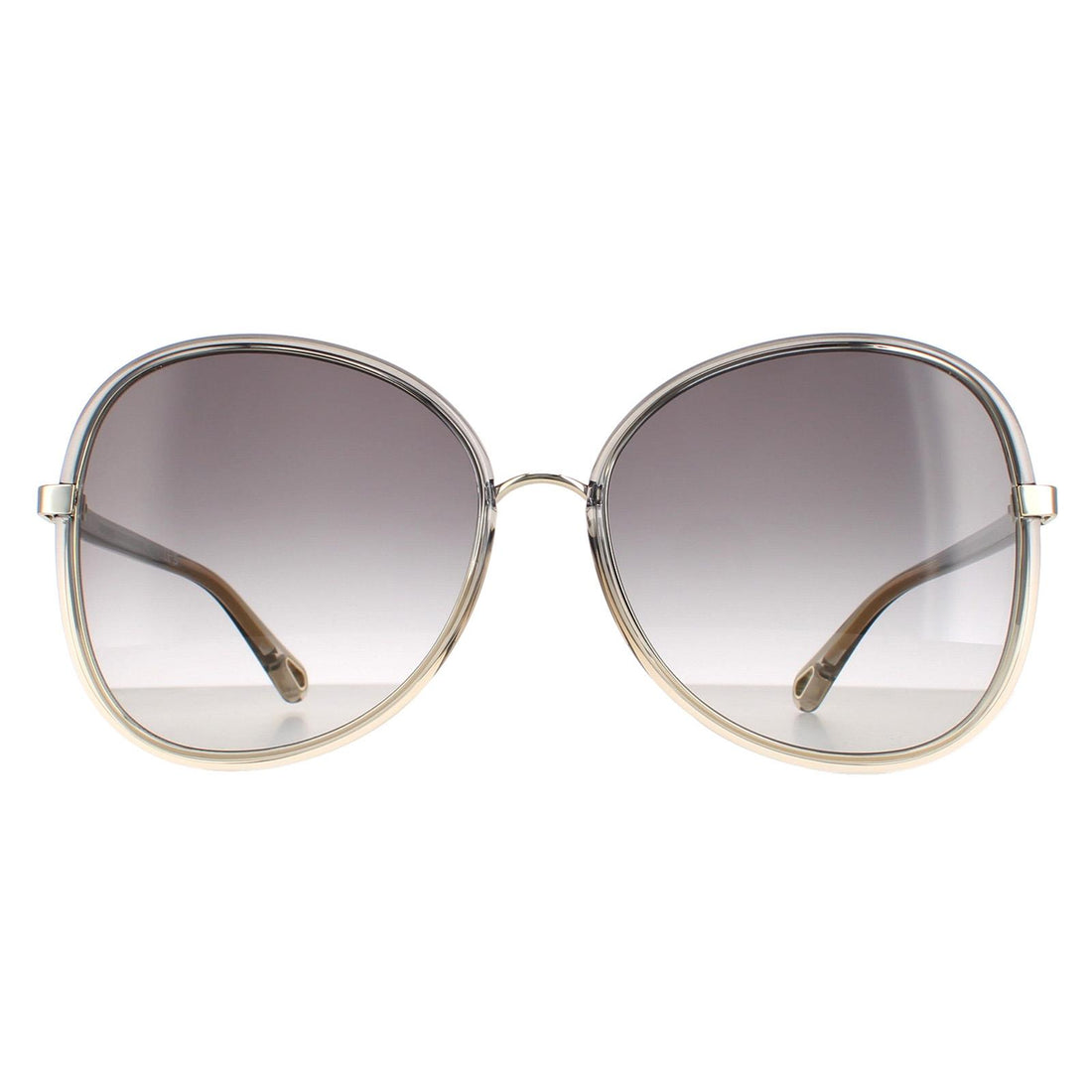Chloe Sunglasses CH0030S Franky 001 Grey to Brown Crystal Fade and Gold Grey Gradient