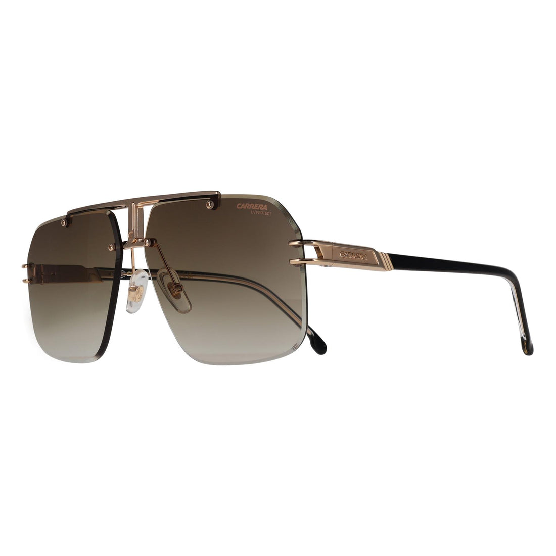 Carrera Sunglasses 1054/S 2M2 86 Black Gold Black Brown Antireflex