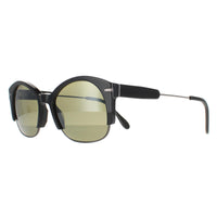 Serengeti Sunglasses Vinita SS529002 Shiny Gunmetal Black Polarized Green 555nm