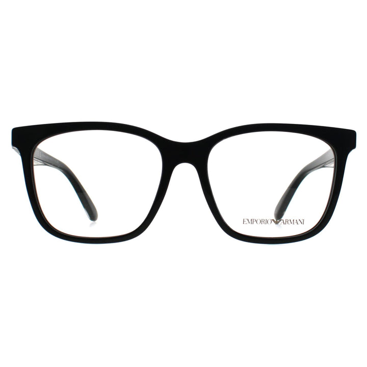 Emporio Armani Glasses Frames EA3228 6051 Shiny Crystal on Black Women