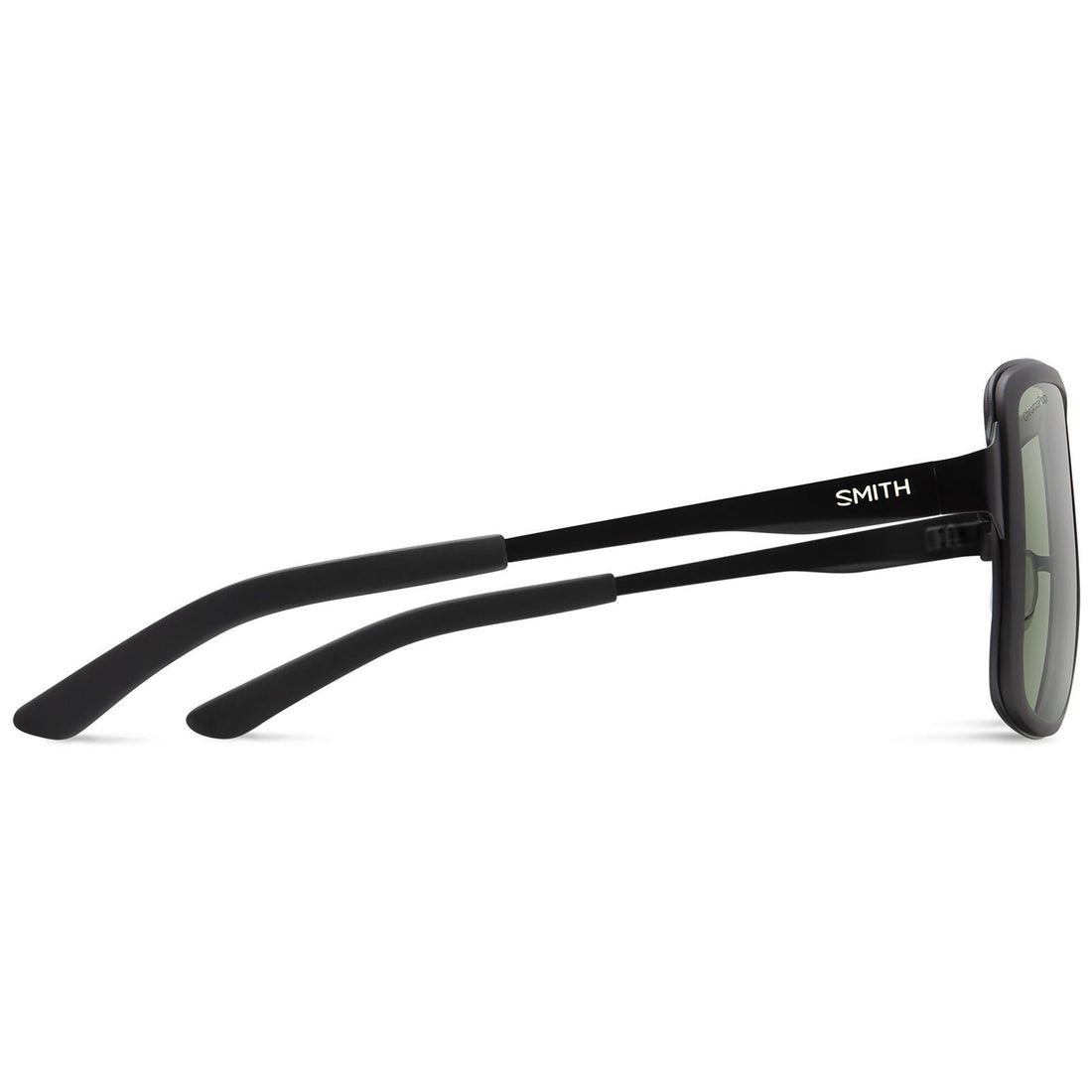 Smith Sunglasses Aveline 003 L7 Matte Black ChromaPop Polarized Green