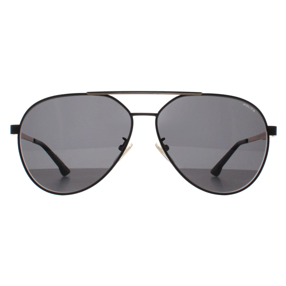 Police Sunglasses SPLB37 Synth 2 0304 Shiny Black Smoke Grey