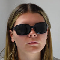 New Ray-Ban Sunglasses 4068 601 Black Crystal Green