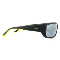 Polaroid Sport Sunglasses PLD 7011/S 71C EX Black Yellow Grey Silver Mirror Polarized