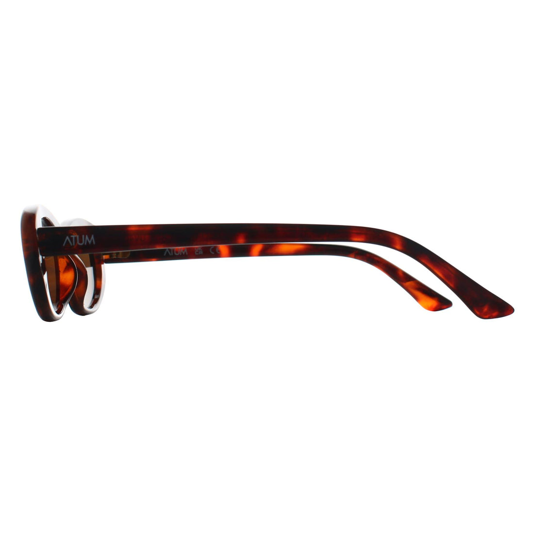 Atum Oval Womens Brown Tortoise Gold Brown Noctis Sunglasses