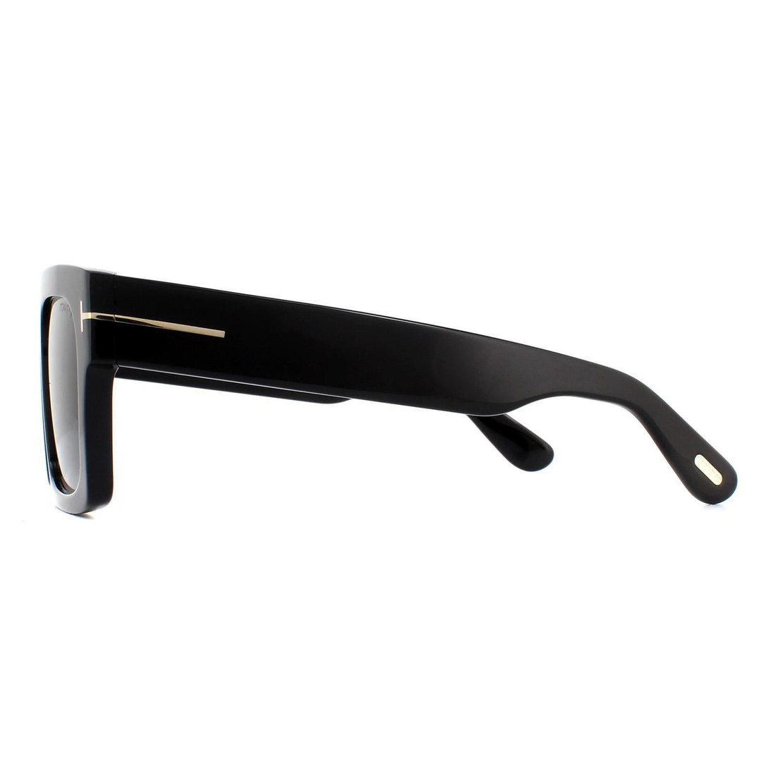 Tom Ford Sunglasses 0711 Fausto 01A Shiny Black Smoke Grey