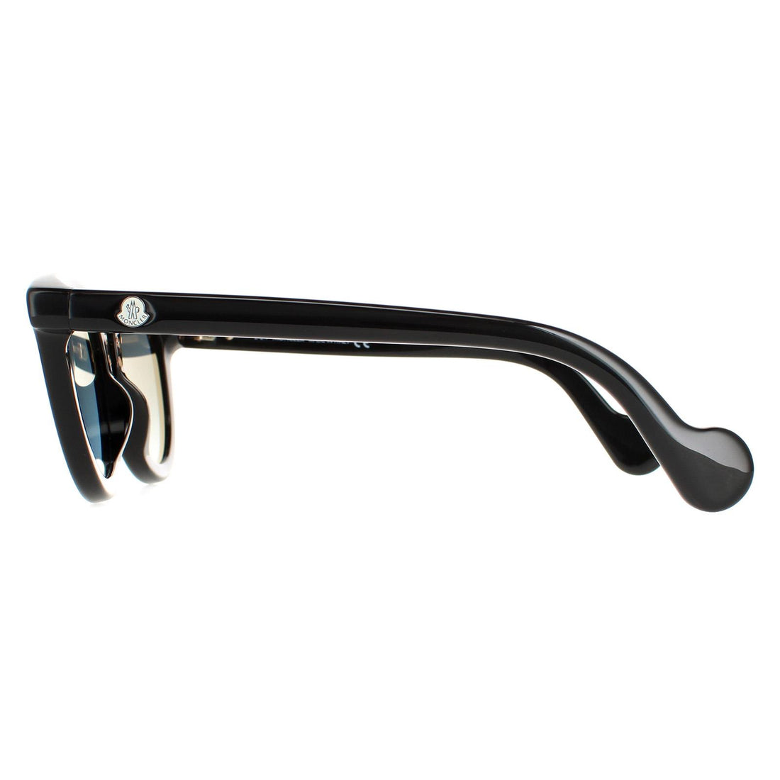 Moncler Sunglasses ML0044 01N Shiny Black Blue Gradient