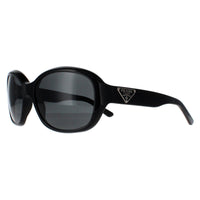 Prada Sunglasses PR10MS 1AB1A1 Gloss Black Grey