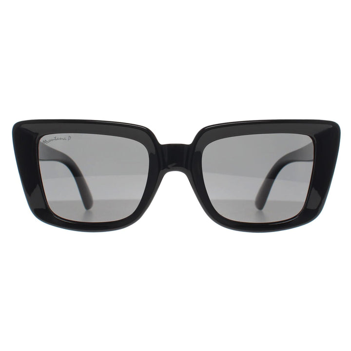 Montana Sunglasses MP193 Shiny Black Smoke Polarized