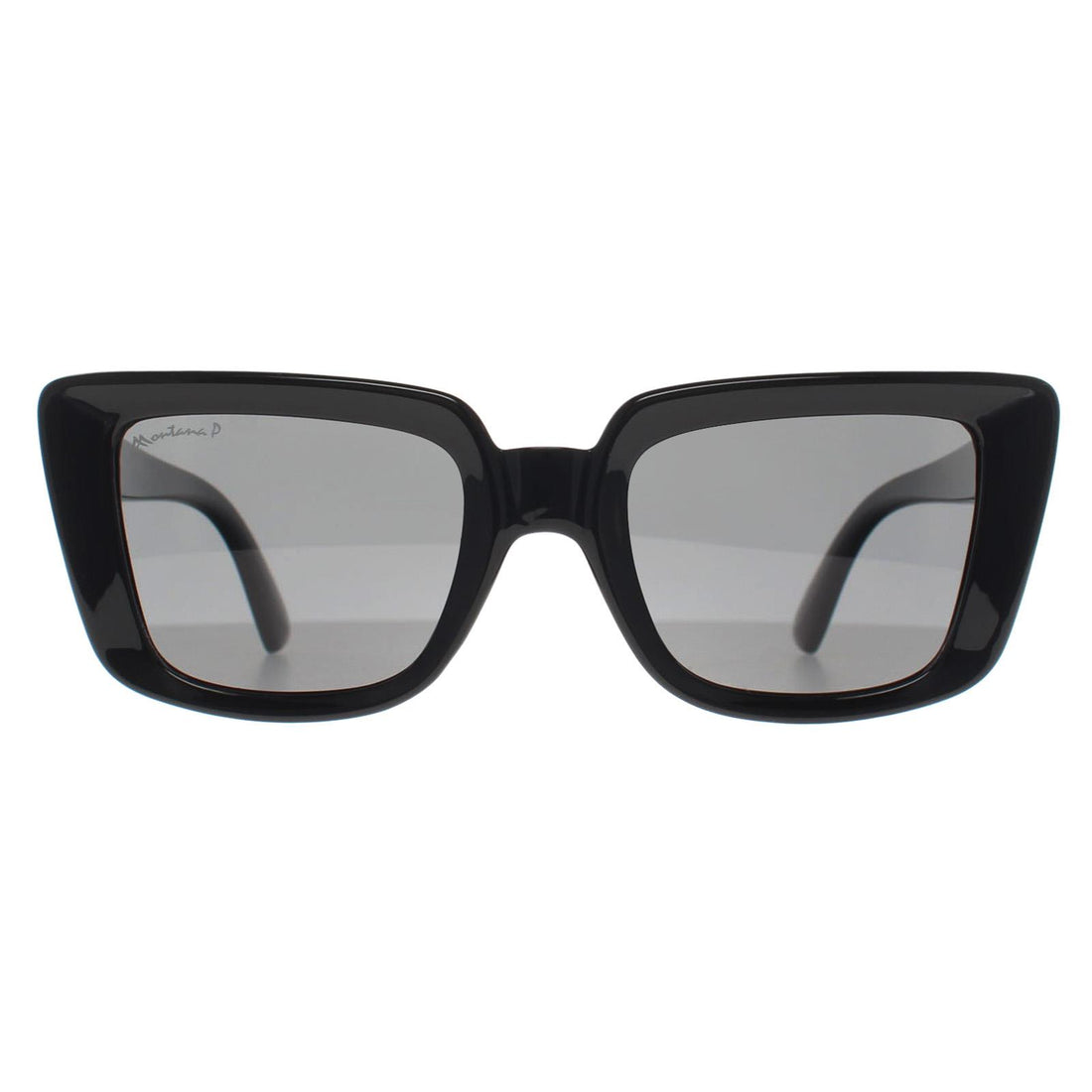 Montana Sunglasses MP193 Shiny Black Smoke Polarized