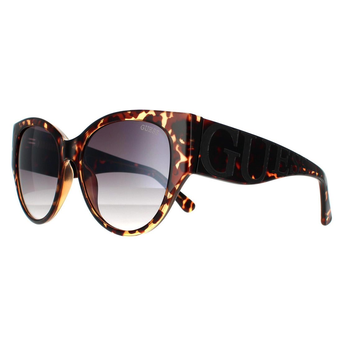 Guess Sunglasses GF6118 52C Dark Havana Smoke Mirror