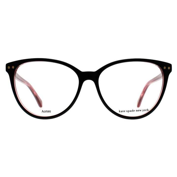 Kate Spade Glasses Frames Thea 807 Black Transparent Pink Women