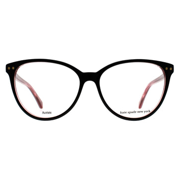 Kate Spade Glasses Frames Thea 807 Black Transparent Pink Women
