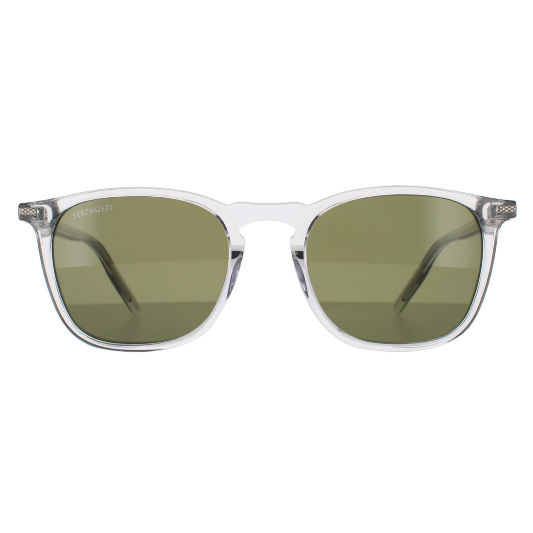 Serengeti Delio Sunglasses Shiny Crystal Green 555nm Polarized
