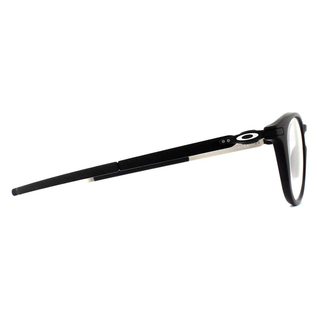 Oakley Glasses Frames Pitchman R OX8105-01 Satin Black on Matte Silver 52mm