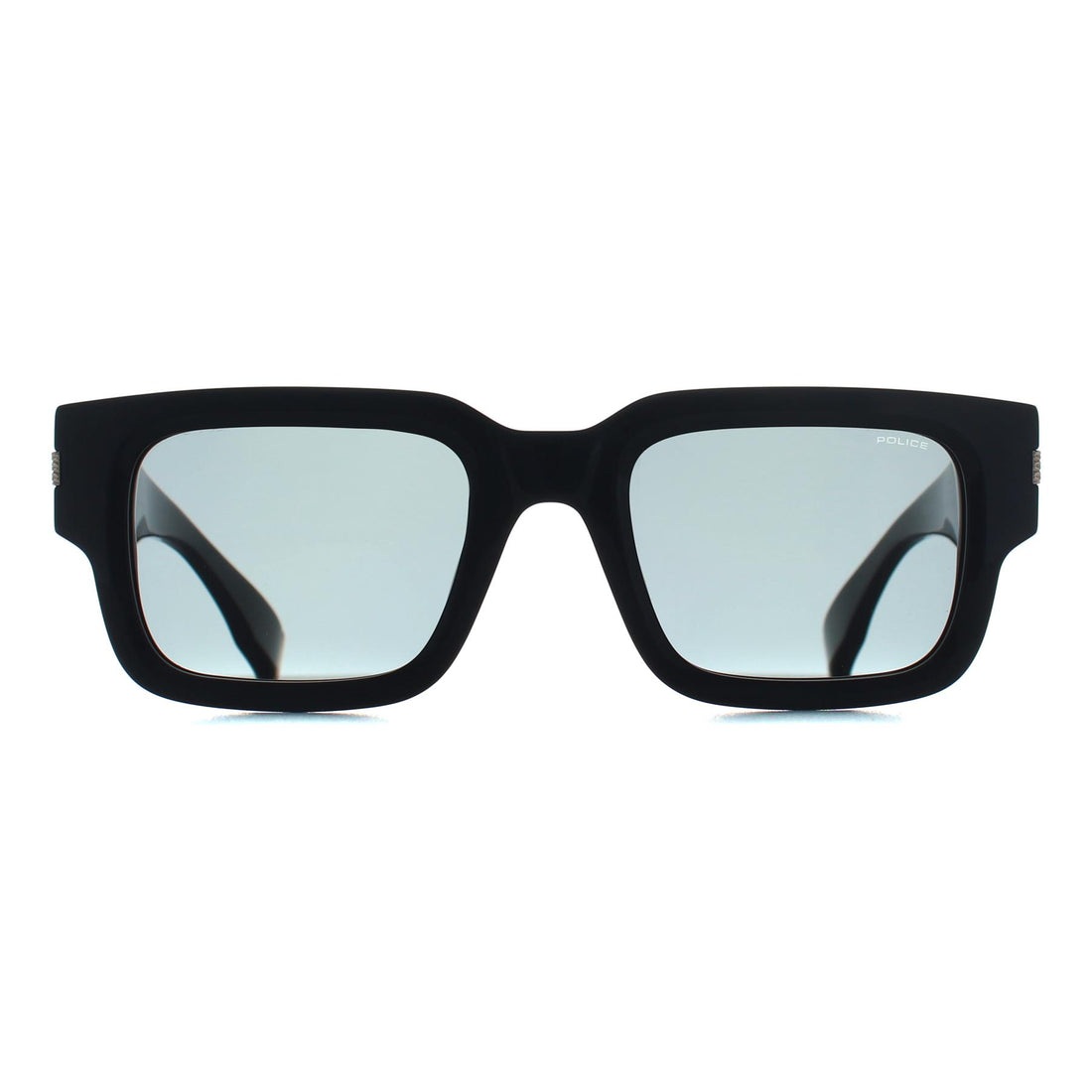Police Sunglasses SPLP32E G.O.A.T. 1 700Y Shiny Black Grey Green