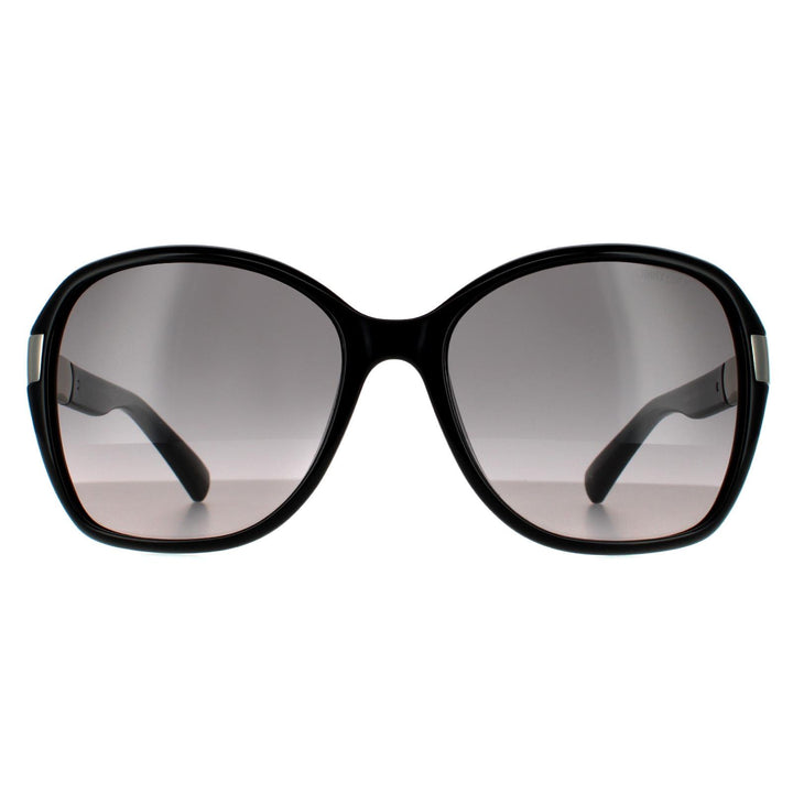 Jimmy Choo ALANA/S Sunglasses Shiny Black Grey Gradient