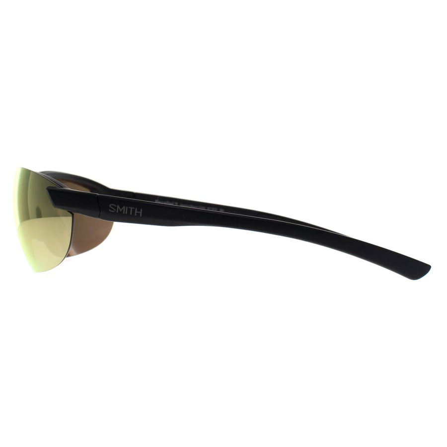 Smith Optics Parallel Smith Sunglasses Parallel 2 003 A2 Matte Black Gold Mirror Polarized ...