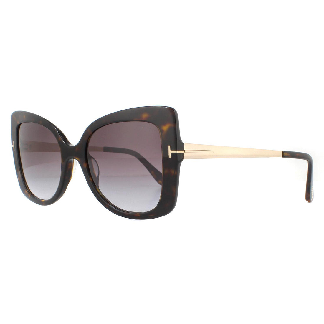 Tom Ford Sunglasses Gianna FT0609 52T Dark Havana Bordeaux Gradient