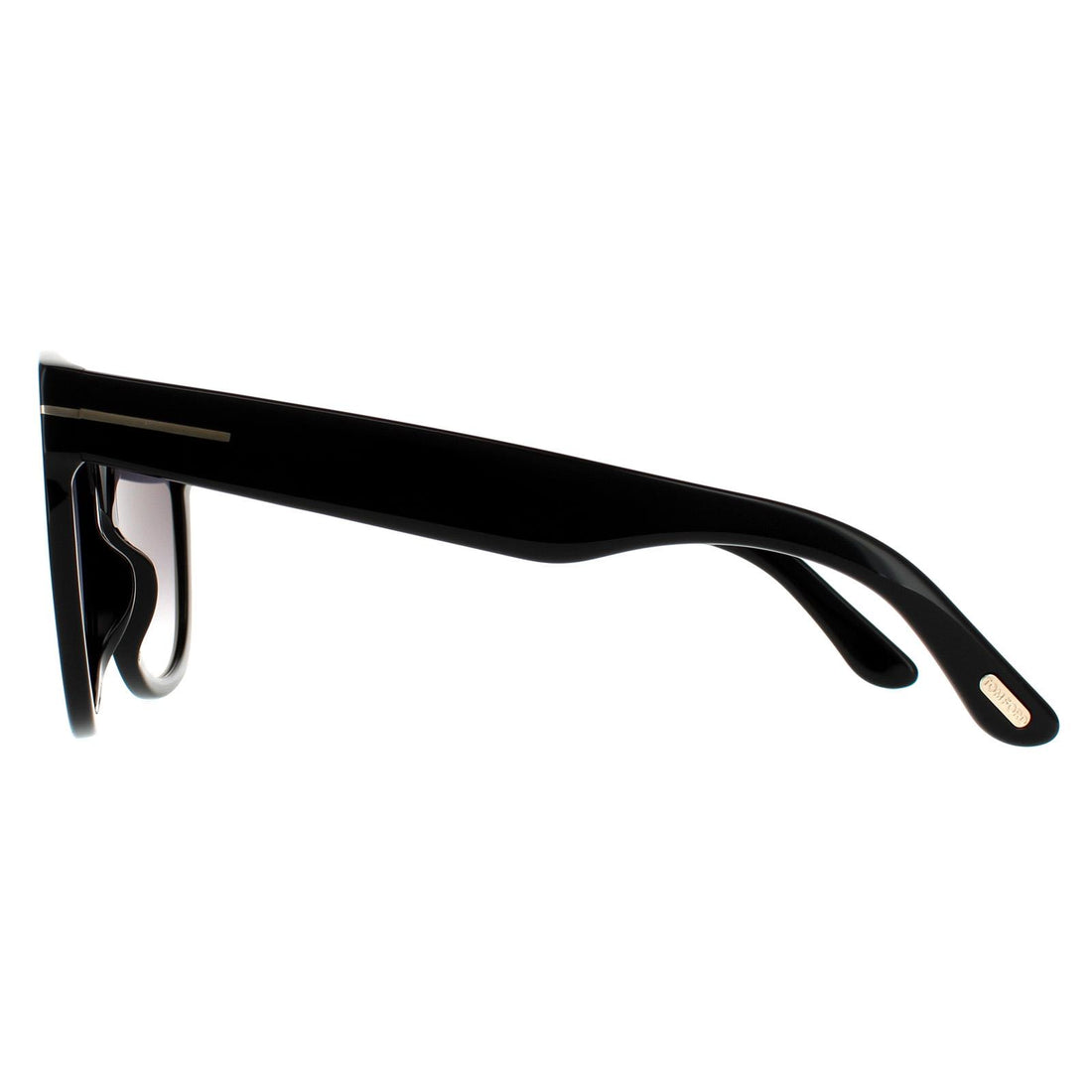 Tom Ford Sunglasses Wallace FT0870 01B Shiny Black Smoke Gradient