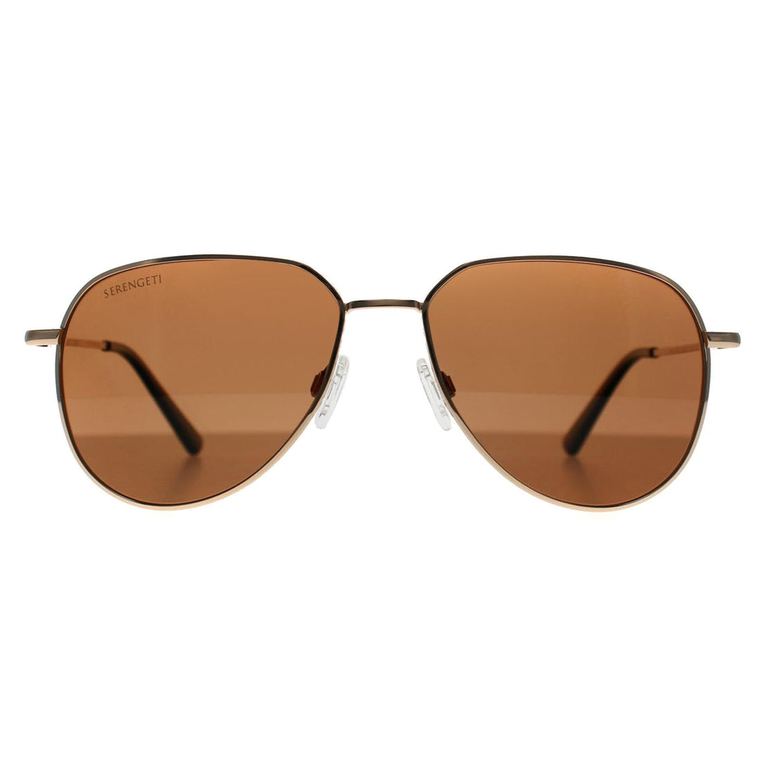 Serengeti Sunglasses Haywood Small SS544002 Shiny Rose Gold Drivers Polarized