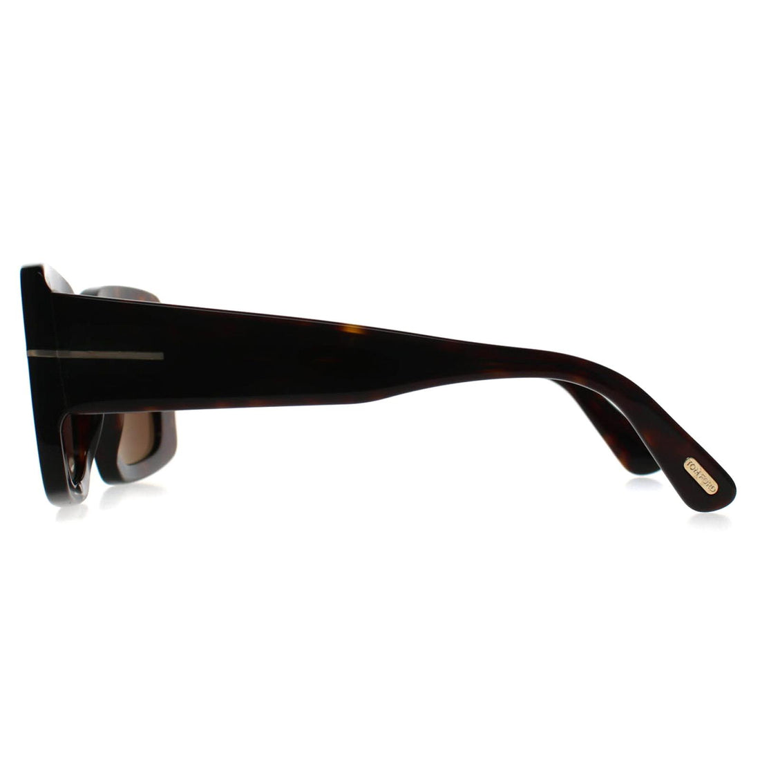 Tom Ford Sunglasses Brigitta FT1188 52E Shiny Dark Havana Light Brown