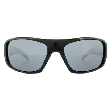 Arnette Sunglasses Hot Shot 4182 214981 Polished Black Graphics Inside Grey Polarized