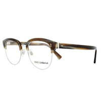 Dolce & Gabbana DG 3270 Glasses Frames Striped Brown Silver
