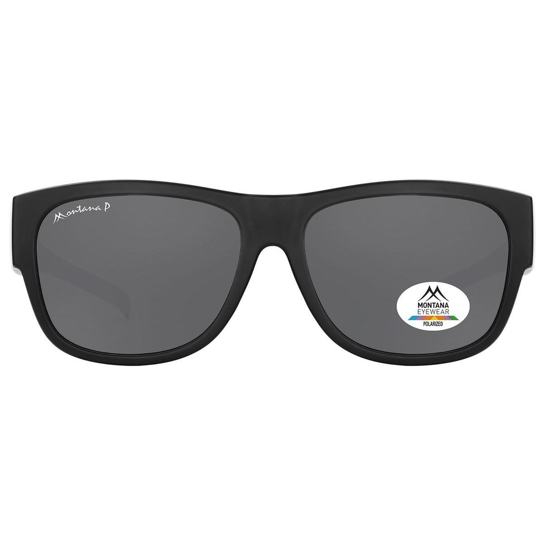 Montana Fit Over Glasses Sunglasses FO10 Matte Black Smoke Polarized