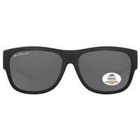 Montana Fit Over Glasses Sunglasses FO10 Matte Black Smoke Polarized