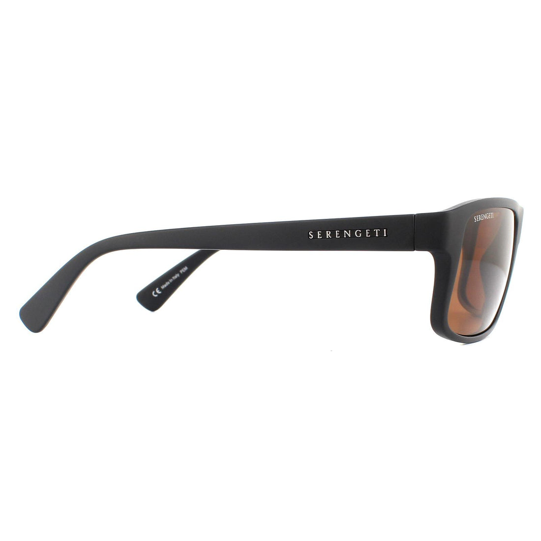 Serengeti Sunglasses Claudio 8558 Matte Black Mineral Polarized Drivers