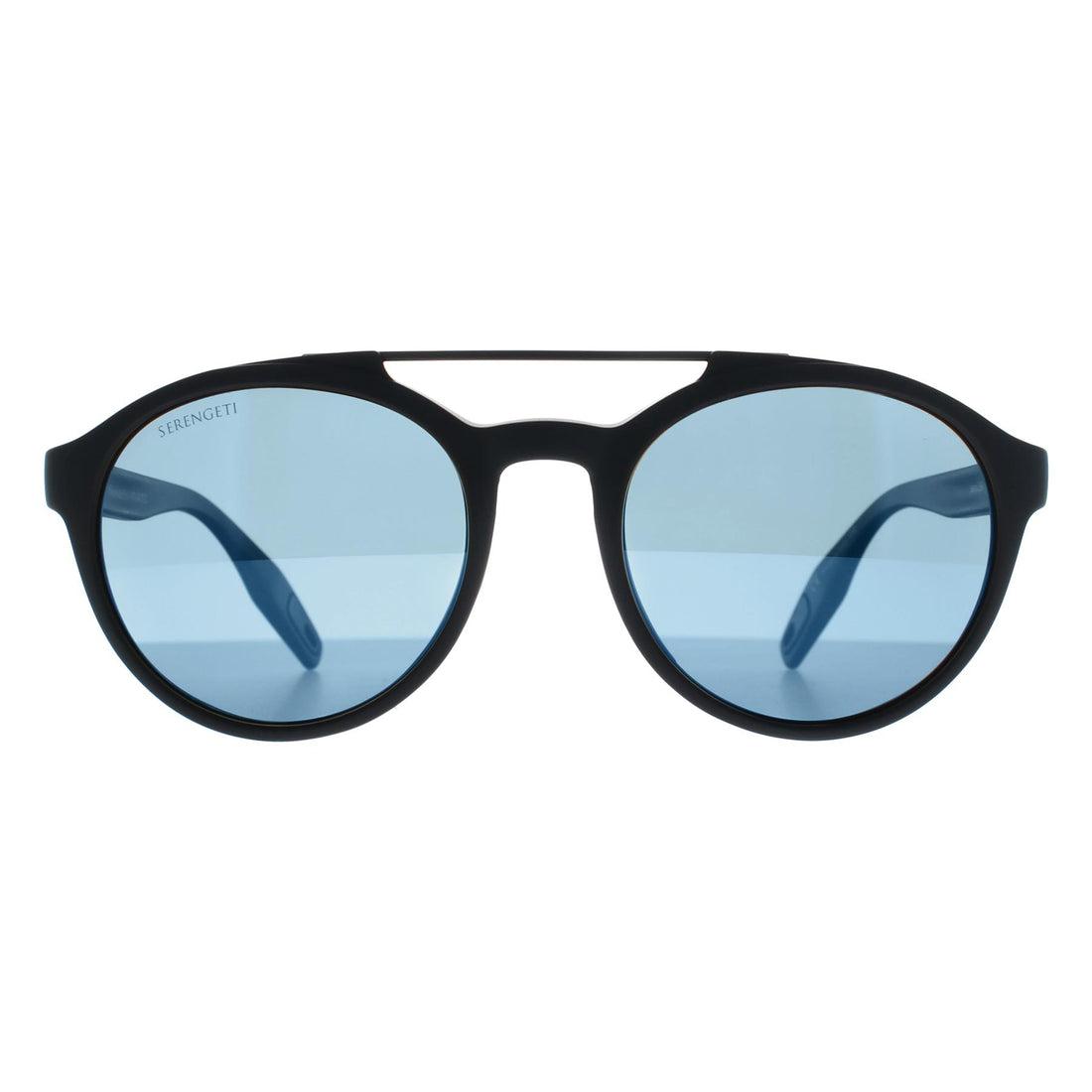 Serengeti Sunglasses Leandro 8594 Satin Dark Grey Polarized 55nm Blue Photochromic