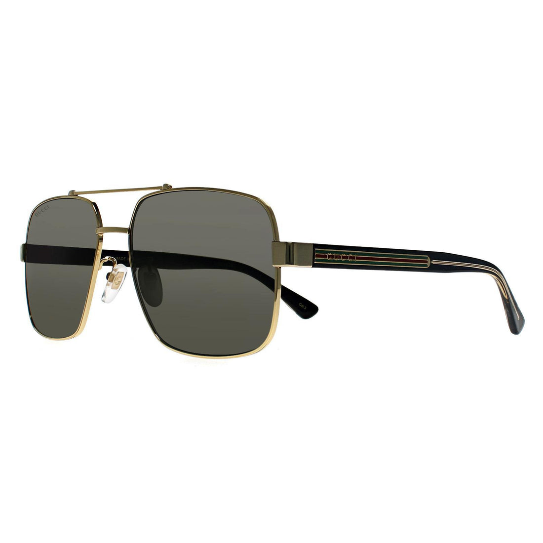 Gucci Sunglasses GG0529S 001 Gold Black Grey