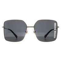 Miu Miu Sunglasses MU51YS ZVN5S0 Pale Gold Dark Grey
